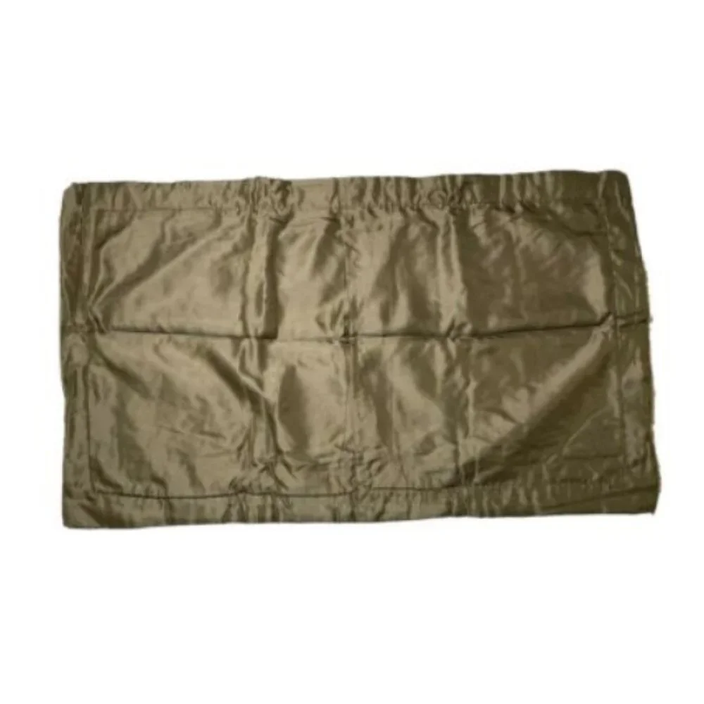2 K Pillowcases Luxury Pair Faux Silk Shams Plaid